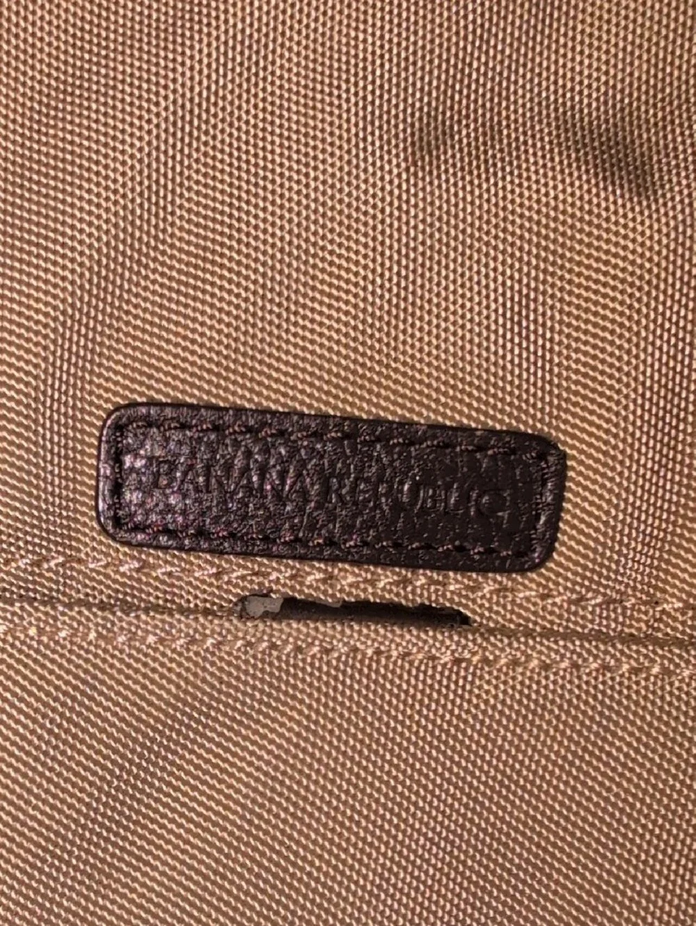 Banana Republic Beige And Brown Laptop Messenger Bag